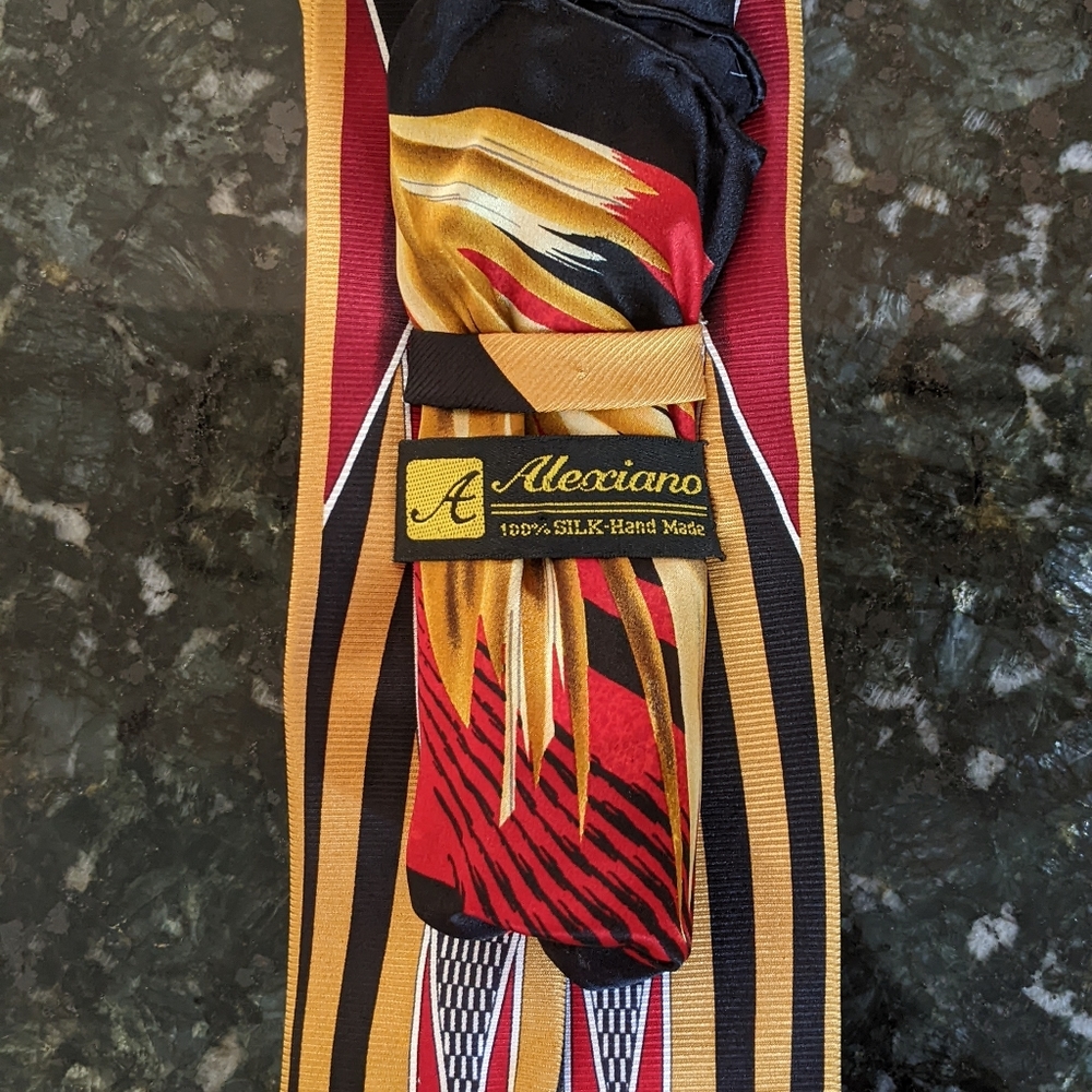 Vtg Alexiano Silk Tie
